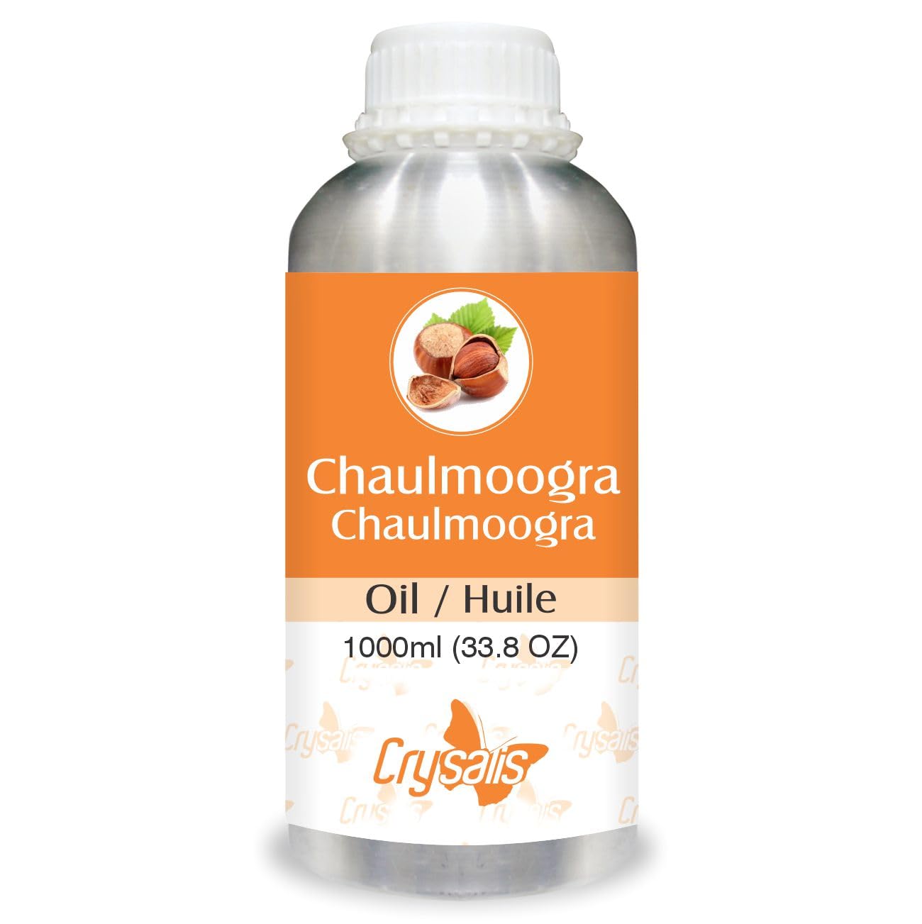 Pure Hydnocarpus Wightianus (Chaulmoogra) Oil - 100% Natural Cold-Pressed - 33.8 Fl Oz (1000ml) - For Skin Care, Hair Growth & Ayurvedic Remedies - Perfect for DIY Beauty Products, Massage & Aromatherapy