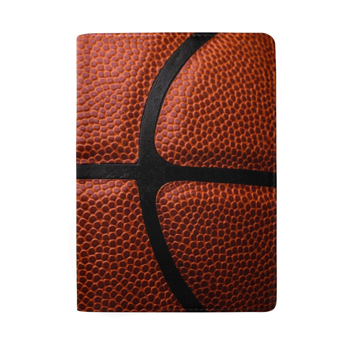 ALAZA Orange Basketball Design Leather Passport Holder - Durable Travel Wallet for Men & Women - Perfect for Airports, Business Trips, and Vacation Security