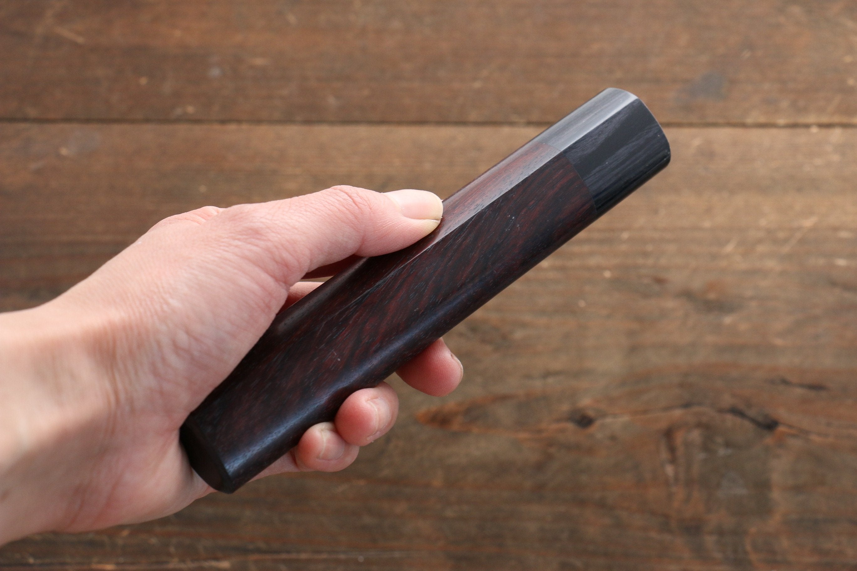 Premium D-Shaped Shitan Wood Handle for 240mm Gyuto Chef Knife - Perfect for Professional Chefs & Home Cooking Enthusiasts