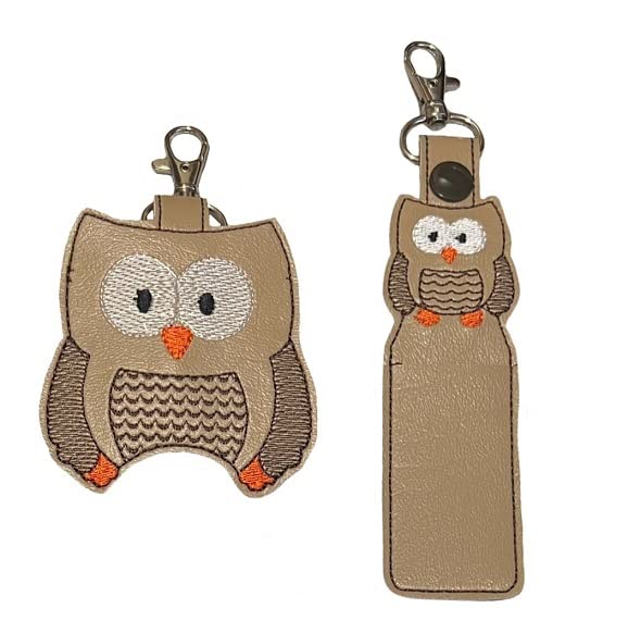 Owl Hand Sanitizer Holder & Lip Balm Holder - Cute Animal-Shaped Sanitizer Clip for Purse, Backpack, Keychain - Perfect for School, Office, Travel, and Daily Use