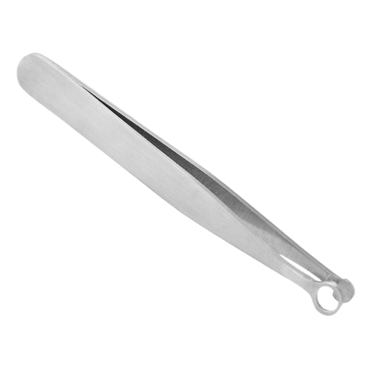 1pc Stainless Steel Nose Hair Trimmer & Eyebrow Tweezers - Portable Nasal Hair Clipper for Men, Facial Hair Removal Tool - Perfect for Travel, Grooming, and Personal Care