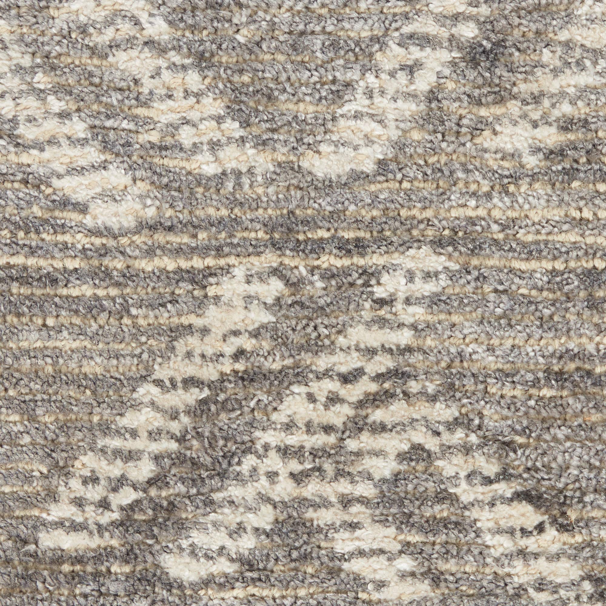 Nourison Venosa Modern Grey/Ivory 3'9