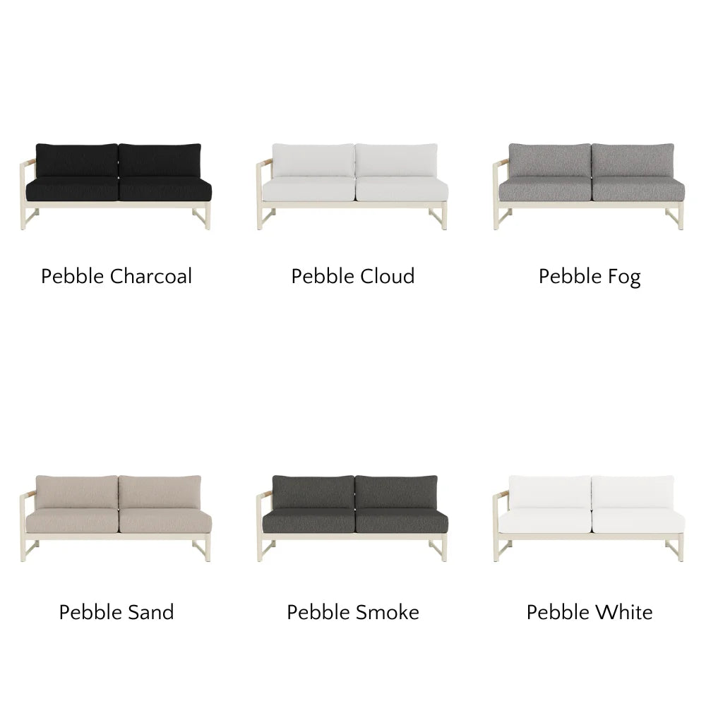 Breeze XL Outdoor 2-Seat Patio Sofa with Left Armrest - Perfect for Backyard, Garden, and Poolside Relaxation