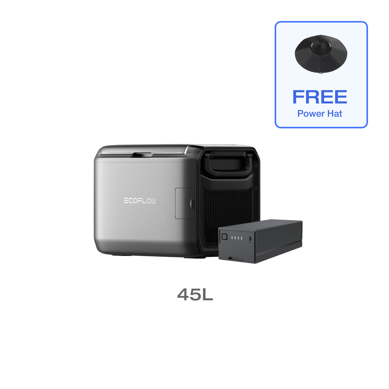 EcoFlow GLACIER Classic Portable Fridge Freezer - 12V/24V Car & Home Use, 30QT Capacity, APP Control for Camping, Road Trips & Outdoor Adventures