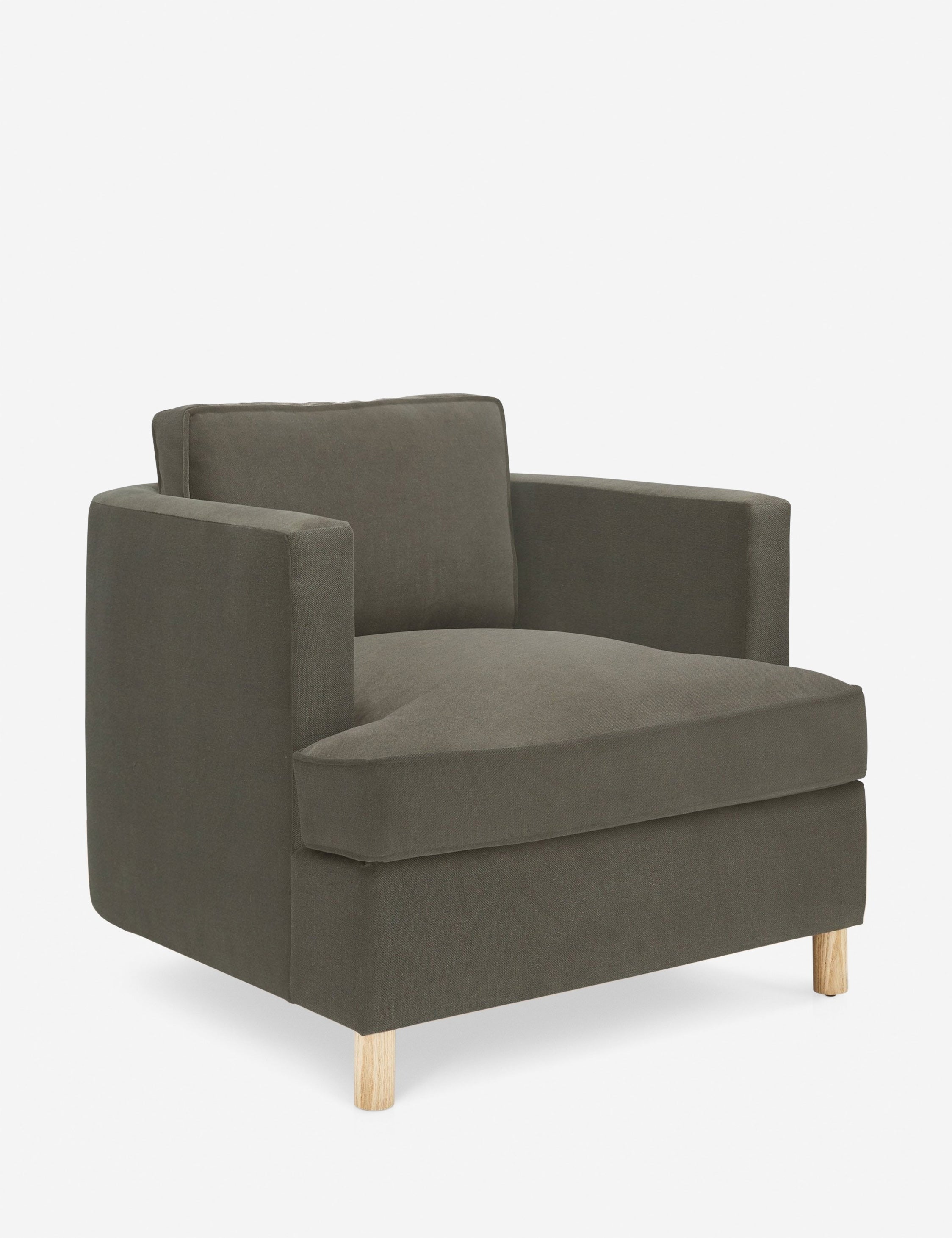 Belton Accent Chair by Ginny Macdonald - Mid-Century Modern Lounge Chair for Living Room, Bedroom & Office - Stylish Comfortable Reading Chair with Wooden Legs