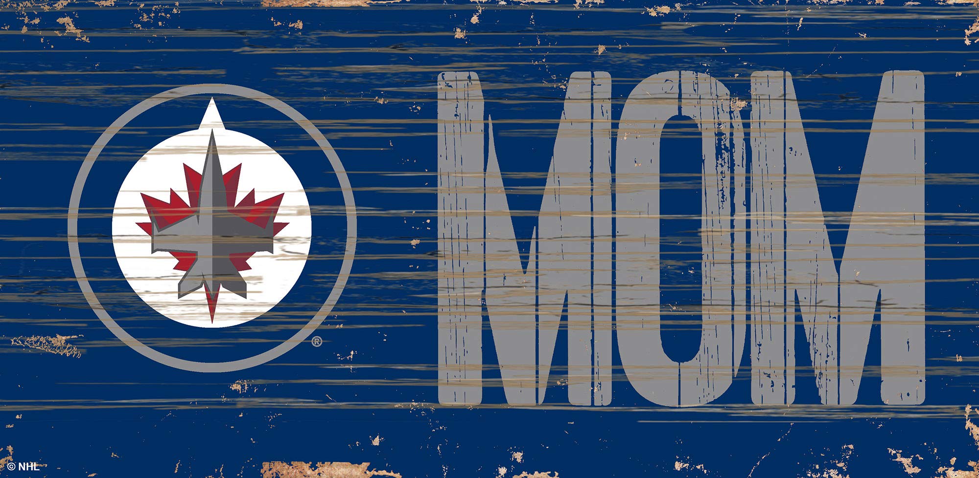 Fan Creations NHL Winnipeg Jets Wooden Wall Sign - Perfect for Home, Office, or Game Room Decor - Officially Licensed Hockey Memorabilia for Fans