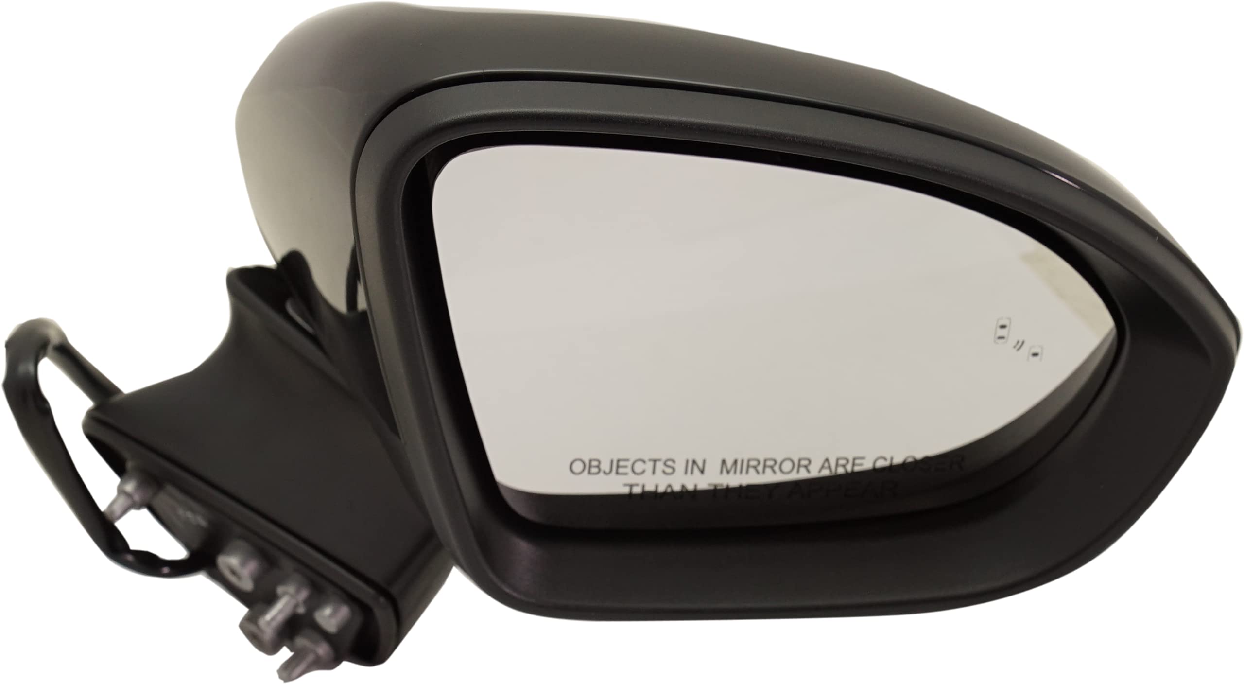 2016-2019 Chevrolet Cruze Passenger Side Power Heated Mirror with Blind Spot Monitor - Power Fold, Paintable (No Signal Light) | Replacement for Damaged Mirrors, Winter Driving Safety Upgrade