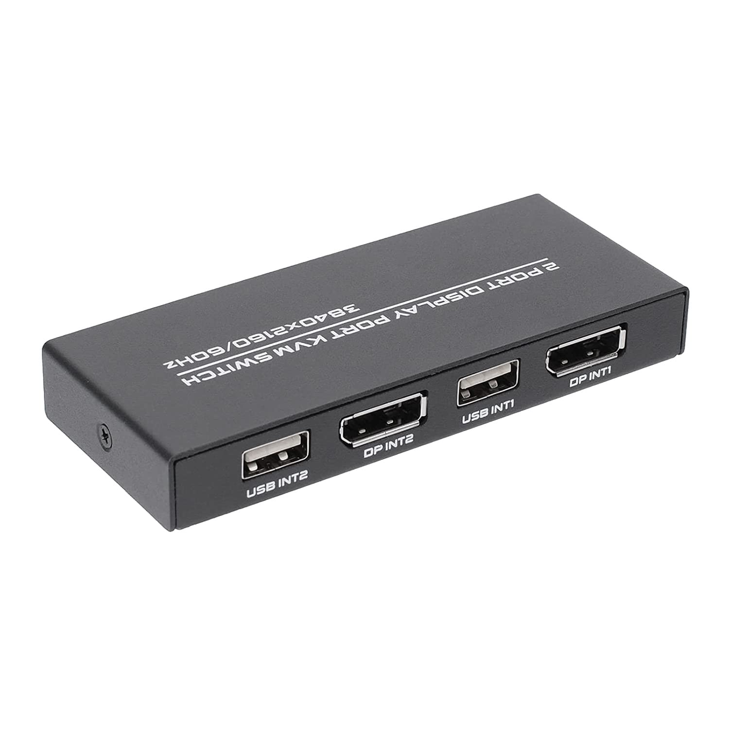 **Ghulumn 4K@60Hz DisplayPort KVM Switch - 2-Port USB DP Switcher for Sharing Keyboard, Mouse, Printer & Ultra HD Monitor | Perfect for Home Office & Multi-Device Workspaces**