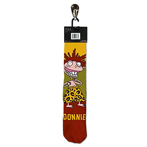 Odd Sox Nickelodeon Crew Socks - Wild Thornberry's Eliza & Donnie Socks for Men (Large) - Fun Cartoon Character Socks for Casual Wear, Gifts & Nickelodeon Fans