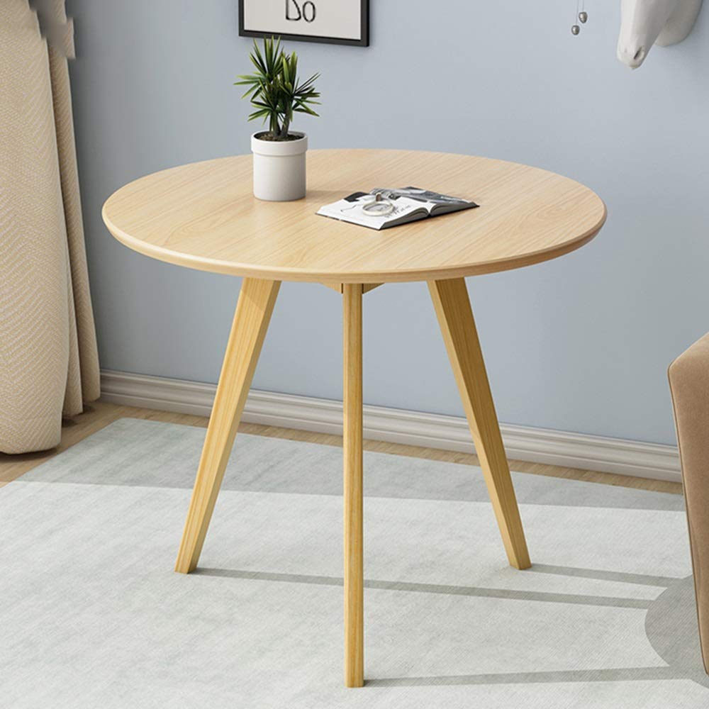 Compact Solid Wood Coffee Table - Portable Snack & Side Table for Small Spaces, Lightweight Corner Table for Living Room, Balcony, Dorm (45×45×47cm) | Perfect for Apartments, Reading Nook & TV Snacks