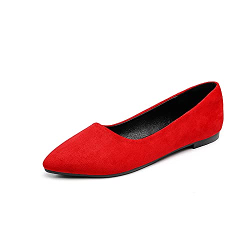 VFDB Women's Classic Plaid Pointed Toe Flats - Slip On Dress Shoes for Women, Comfortable Ballet Flats with Non-Slip Sole - Perfect for Office, Wedding & Casual Walking