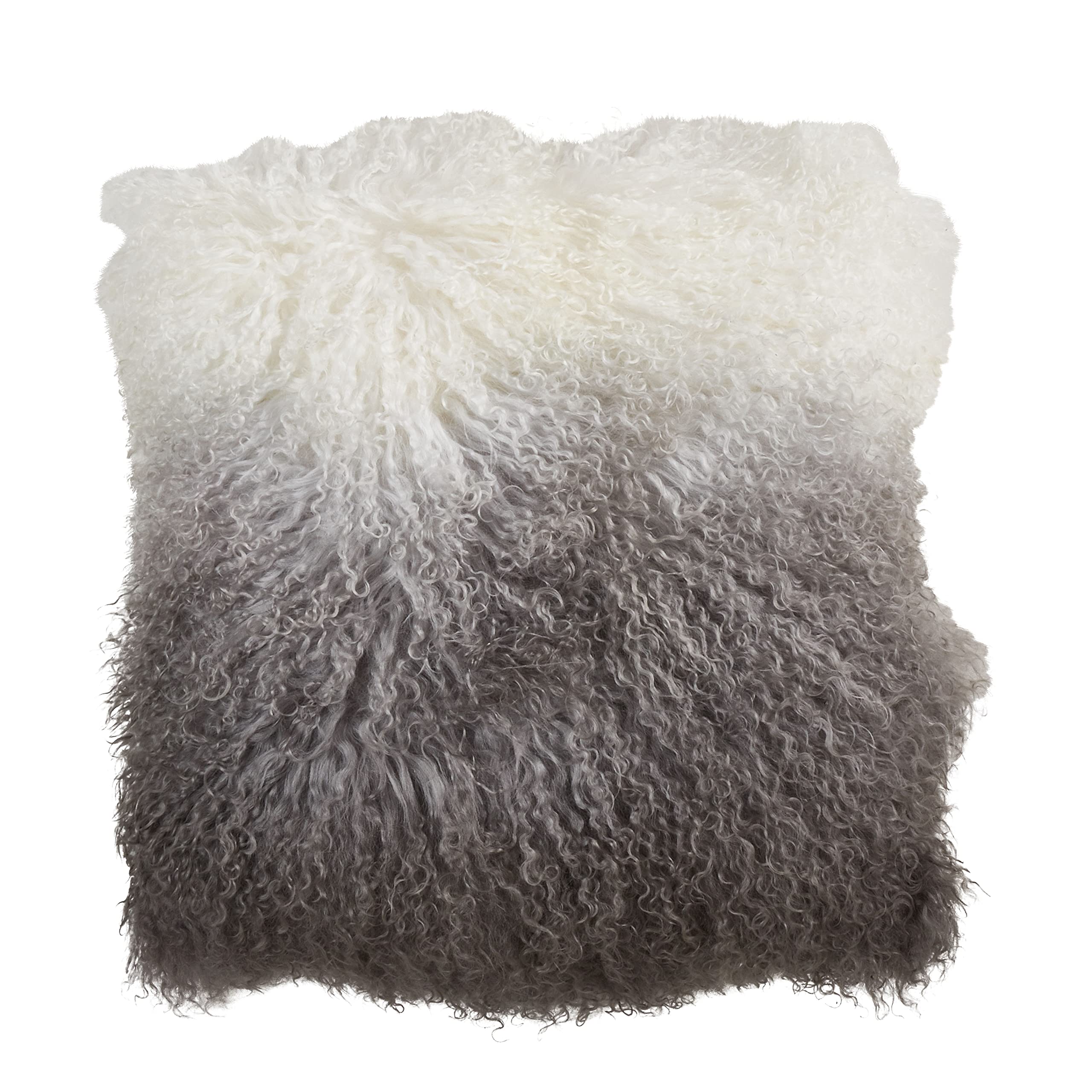 SARO LIFESTYLE Ombre Faux Fur Throw Pillow - Soft Decorative Cushion for Sofa, Bed & Home Decor - Perfect for Living Room, Bedroom & Cozy Spaces