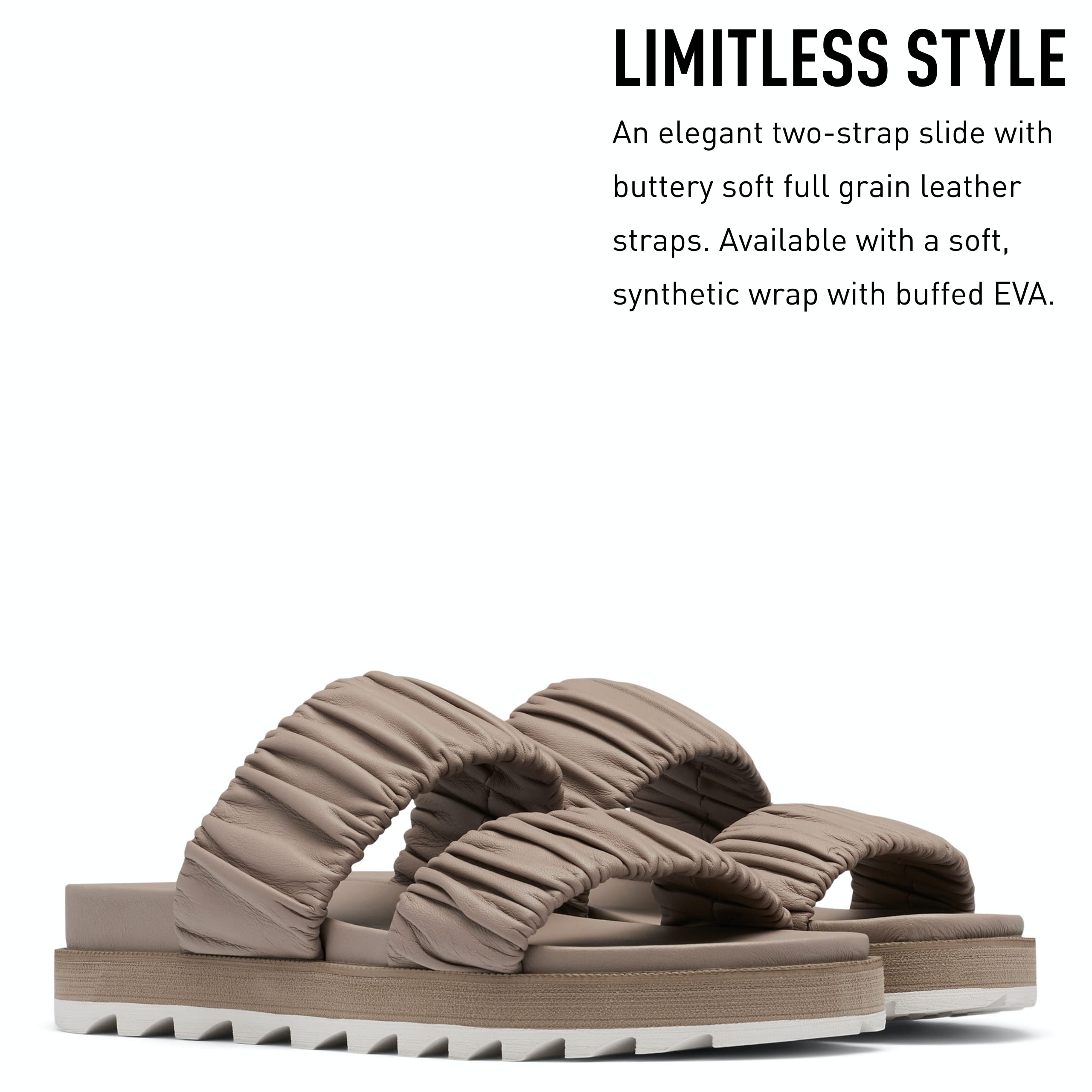 Sorel Women's Roaming Two Strap Slide Sandals - Comfortable Summer Casual Shoes for Beach, Pool & Outdoor Walking