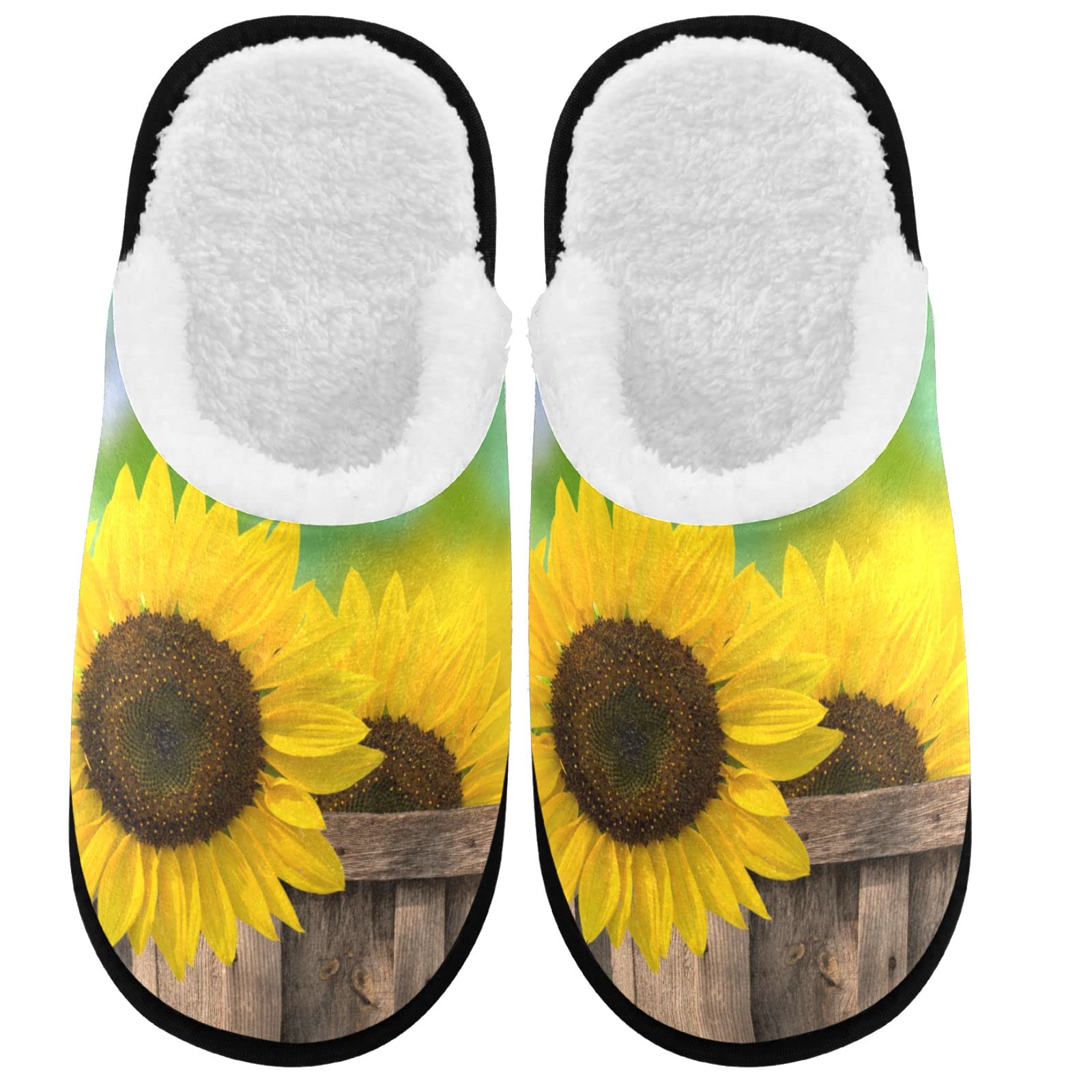 Visesunny Memory Foam Slippers for Women & Men - Warm Winter House Slippers with Cotton Lining - Cozy Indoor/Outdoor Unisex Home Shoes - Perfect for Bedroom, Lounge & Backyard Use