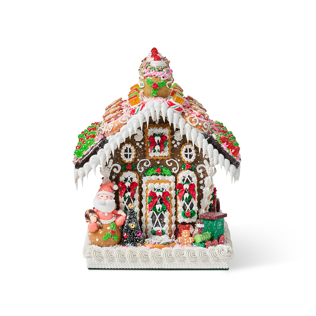 Large Gingerbread House with Train Set - Christmas Holiday Decor, DIY Gingerbread Cookie Kit for Family Baking Fun - Perfect for Holiday Parties, Home Decoration & Festive Gifts