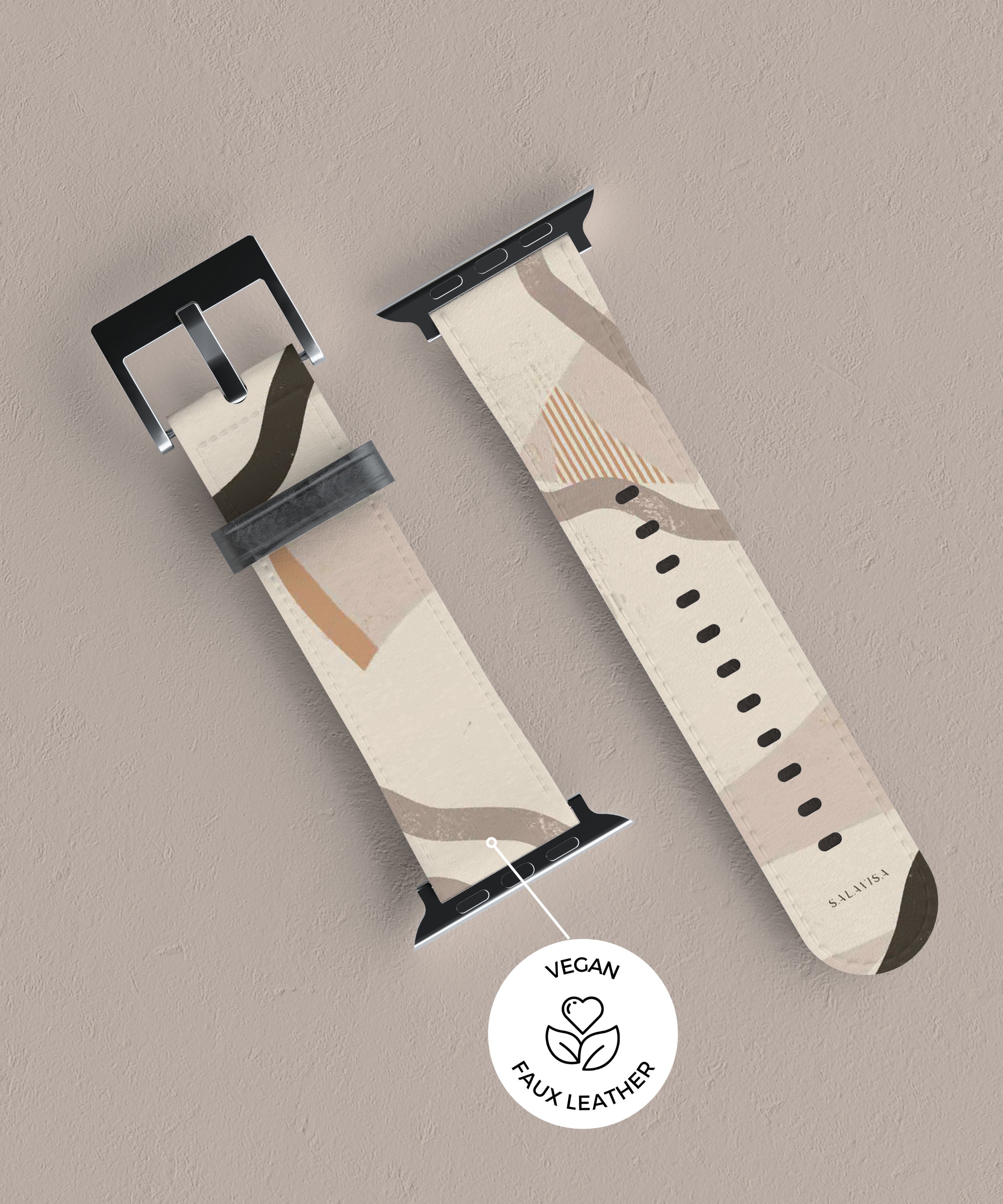 Organic Coffee Apple Watch Band - Eco-Friendly, Biodegradable Strap for Apple Watch Series 1-9 - Perfect for Fitness, Work & Everyday Wear