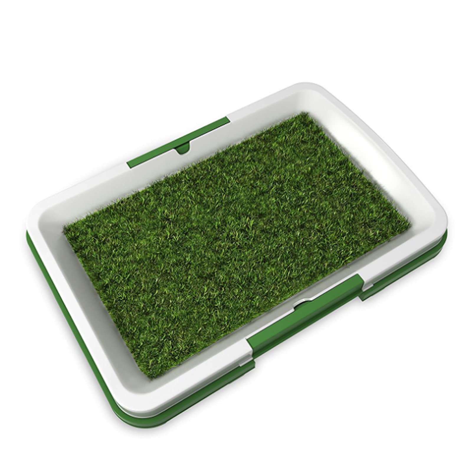 NDN Deluxe Indoor Dog Toilet Training Pad - Portable Puppy Potty Tray with Realistic Artificial Grass - Perfect for Apartment Living, Crate Training & Housebreaking Puppies