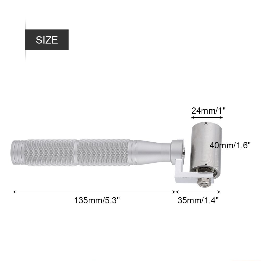 Stainless Steel Roofing Seam Roller Tool - 1140mm Flat Pressure Hand Roller for Wallpaper, Paint & DIY Projects - Perfect for Home Renovation, Roofing & Wallpaper Installation