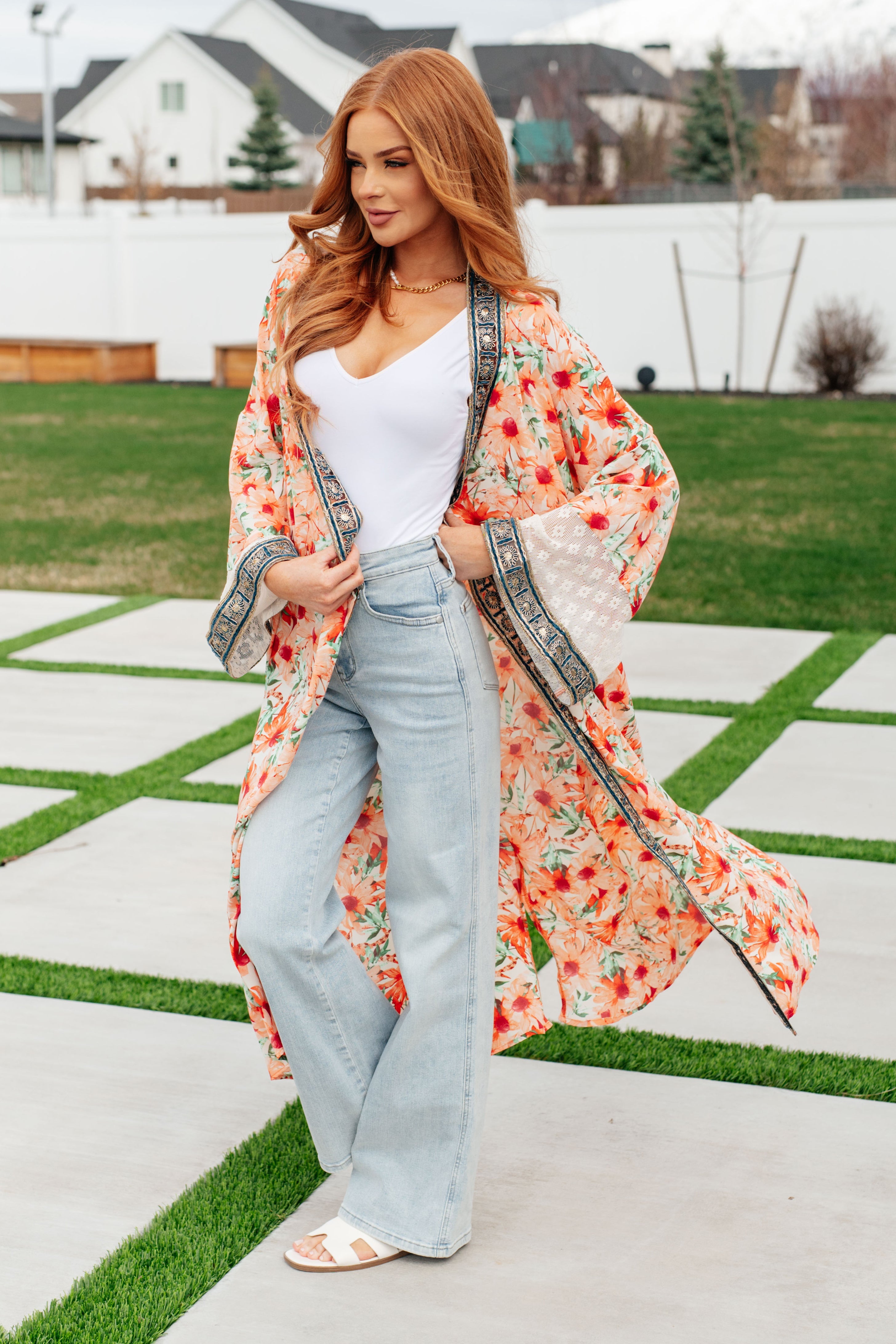 Festival of Feelings Duster Kimono - Elegant Flowy Long Cardigan for Women | Perfect for Festivals, Beach Cover Up, or Boho Chic Outfits