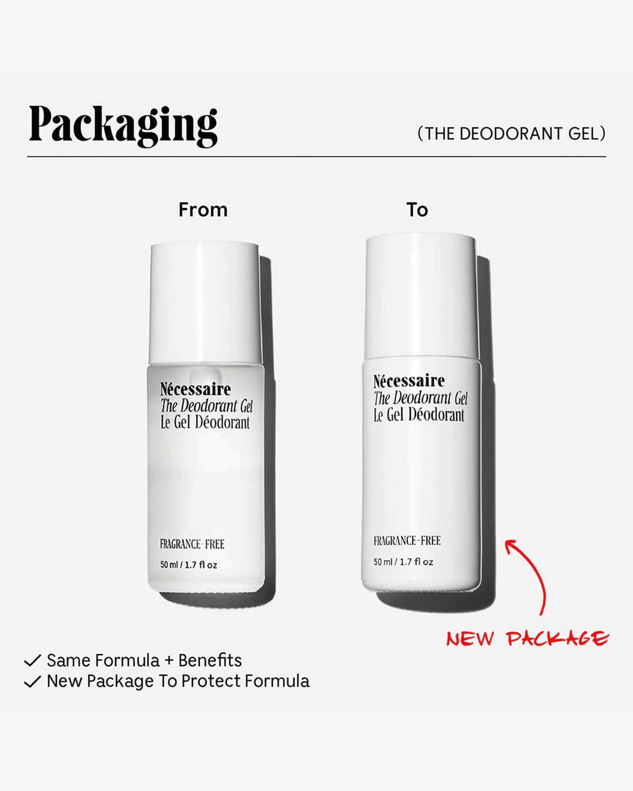 Fragrance-Free Deodorant Gel for Men & Women - Long-Lasting Odor Protection for Sensitive Skin - Ideal for Gym, Work & Daily Use