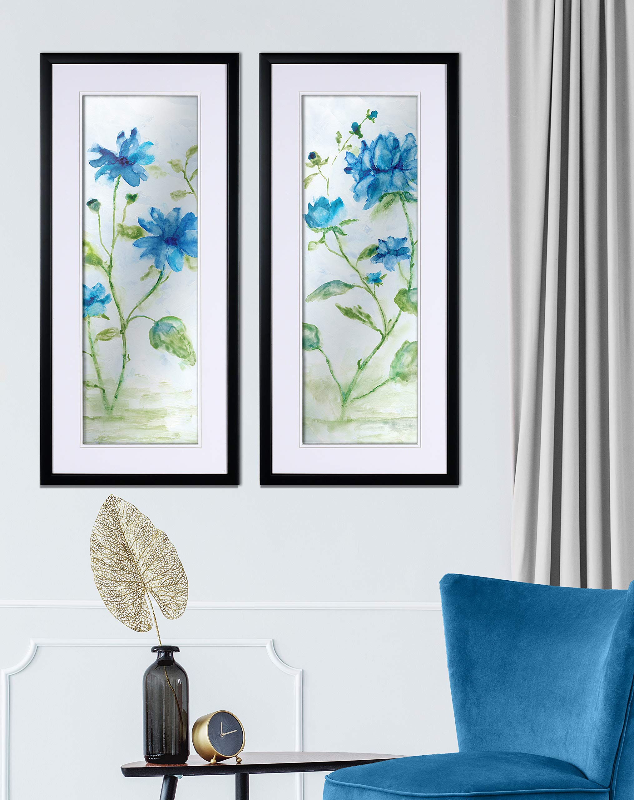 Wexford Home Blue Summer Silhouette 2-Piece Outdoor Patio Set - Perfect for Backyard, Poolside & Garden Relaxation