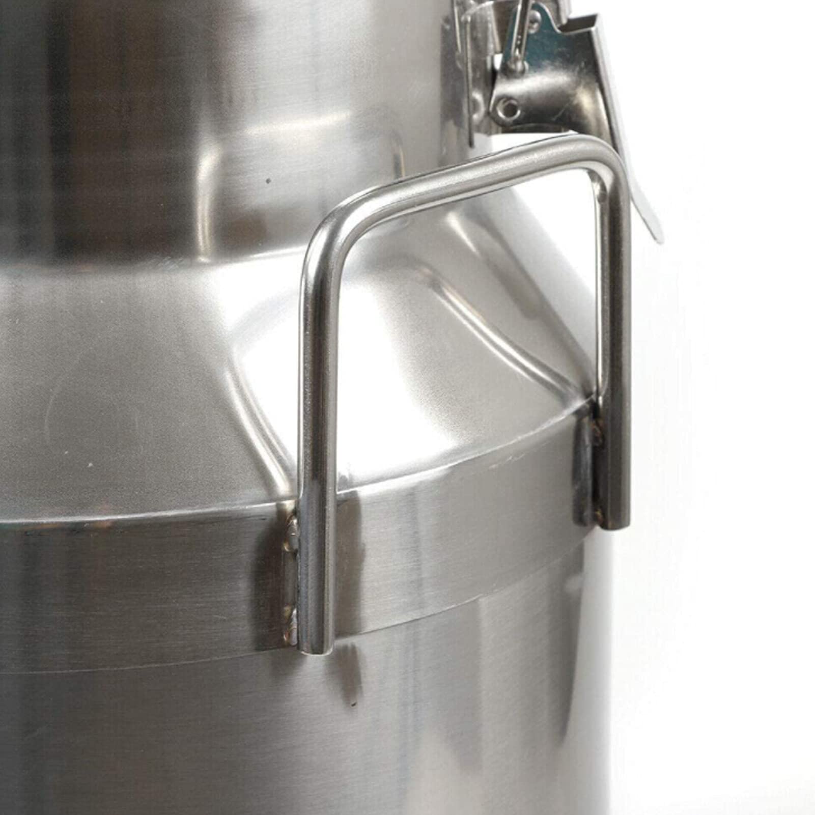 30L / 7.95 Gallon Stainless Steel Milk Can - Heavy Duty Wine Pail & Liquid Storage Container with Airtight Lid - Ideal for Dairy, Brewing, Catering & Farm Use (Also Available in 20L/5.5 Gallon)