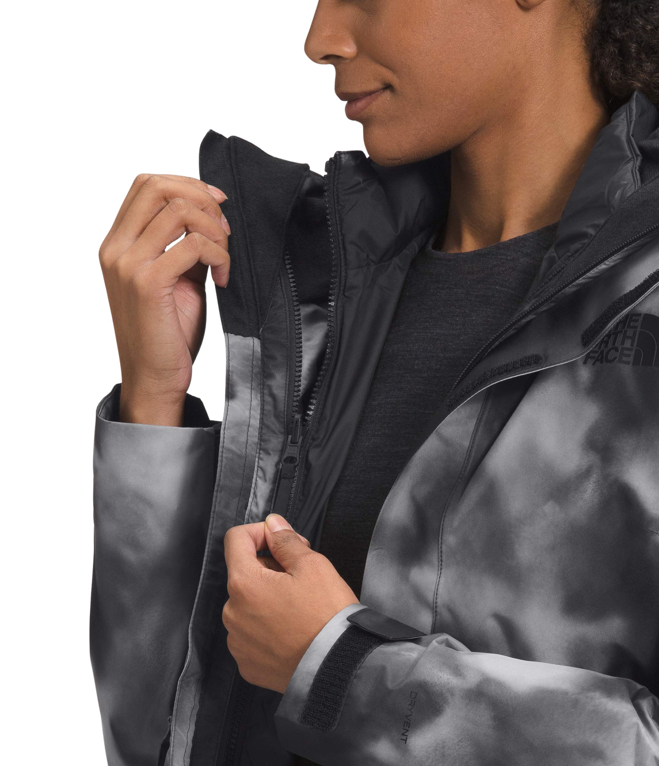 THE NORTH FACE Women's Waterproof Windproof 3-in-1 Triclimate Jacket with Removable Fleece Liner - Winter Hiking, Skiing & Outdoor Activities