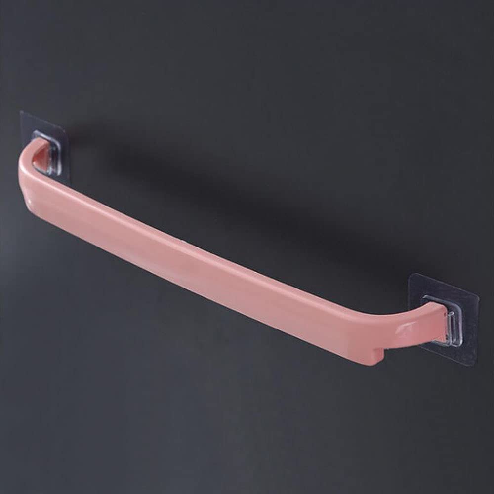 No Holes Bathroom Towel Bar Rack - Space Saving Hanging Towel Holder for Bathroom & Kitchen, Stainless Steel Wipe Rack with Strong Adhesive - Perfect for Small Spaces, Apartments, Dorms and RVs