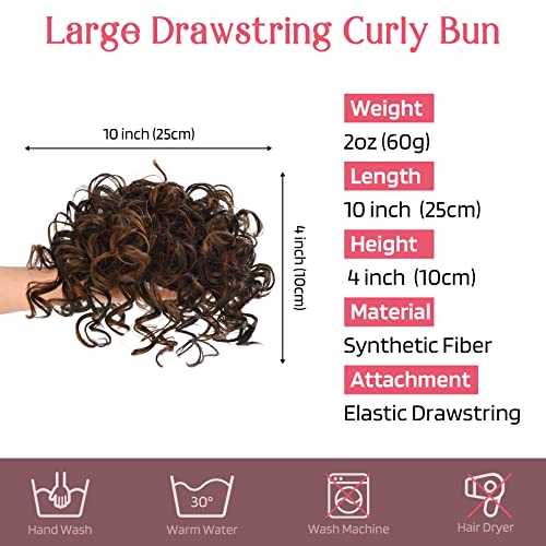 Messy Bun Hair Piece - Stretchy Elastic Drawstring Ponytail Holder for Women | Perfect for Workouts, Yoga, and Everyday Hairstyles