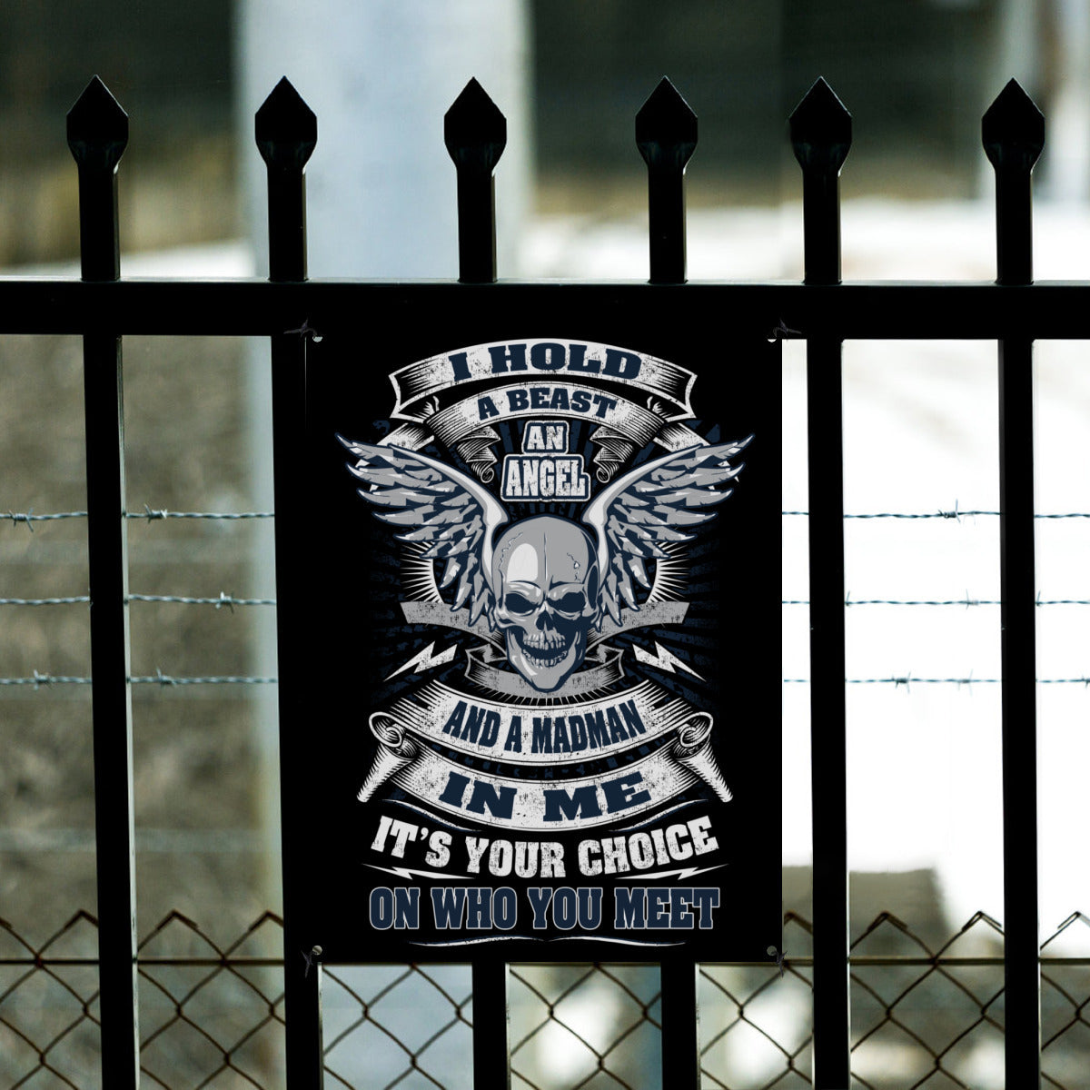 Custom Aluminum Sign - Personalized Choice on Who You Meet - Perfect for Home, Office, Bar & Man Cave Decor