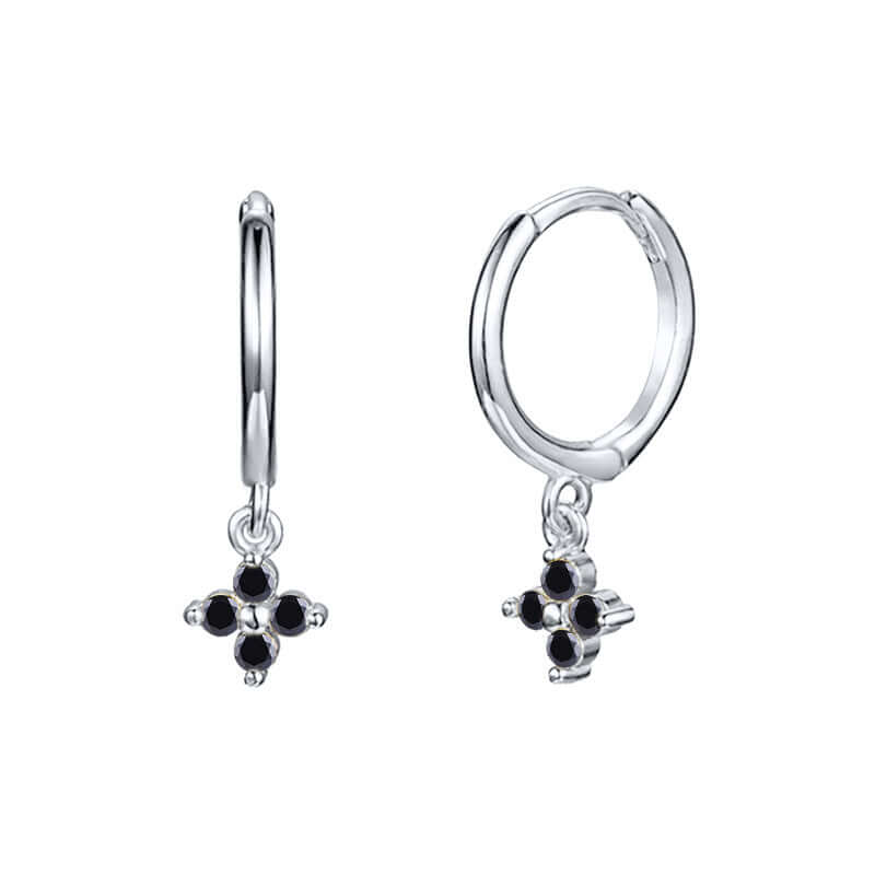 Small Flower Everyday Clip On Hoop Earrings for Women | LN0209 | Perfect for Casual Wear, Office & Special Occasions