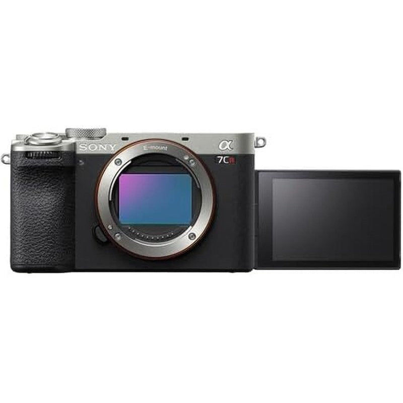 Sony Alpha 7CR Full Frame Mirrorless Camera (Silver) with 28-60mm Lens, Battery & Accessory Kit - Professional Photography, Vlogging & Travel Content Creation