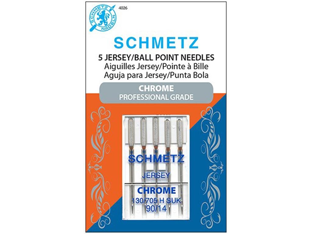Schmetz Size 90/14 Jersey Needles - High-Quality Sewing Needles for Knits & Stretch Fabrics | Perfect for Quilting, Apparel & DIY Projects