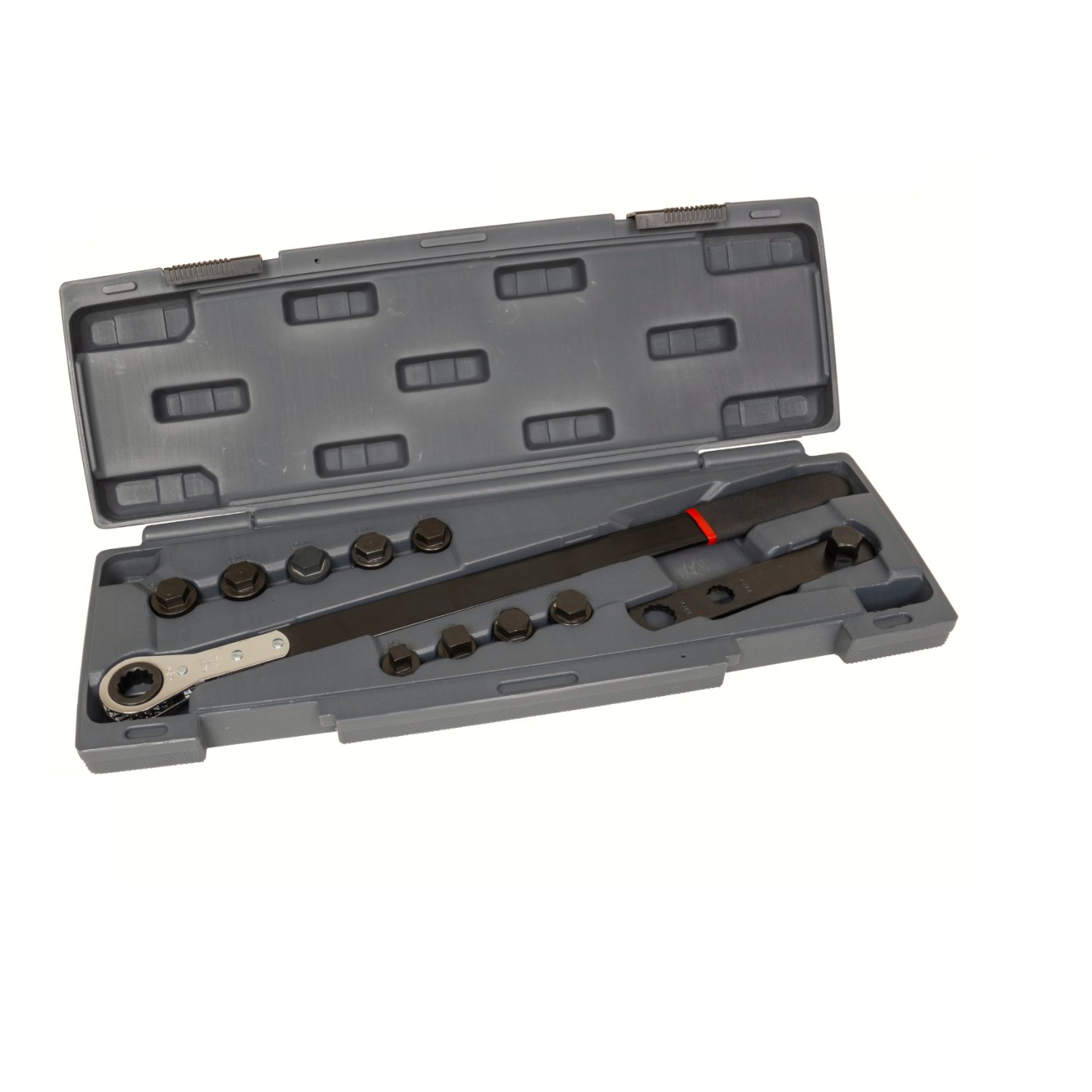 Lisle 59650 11-Piece Ratcheting Serpentine Belt Tool Kit for Automotive Repair - Perfect for Mechanics & DIY Car Maintenance