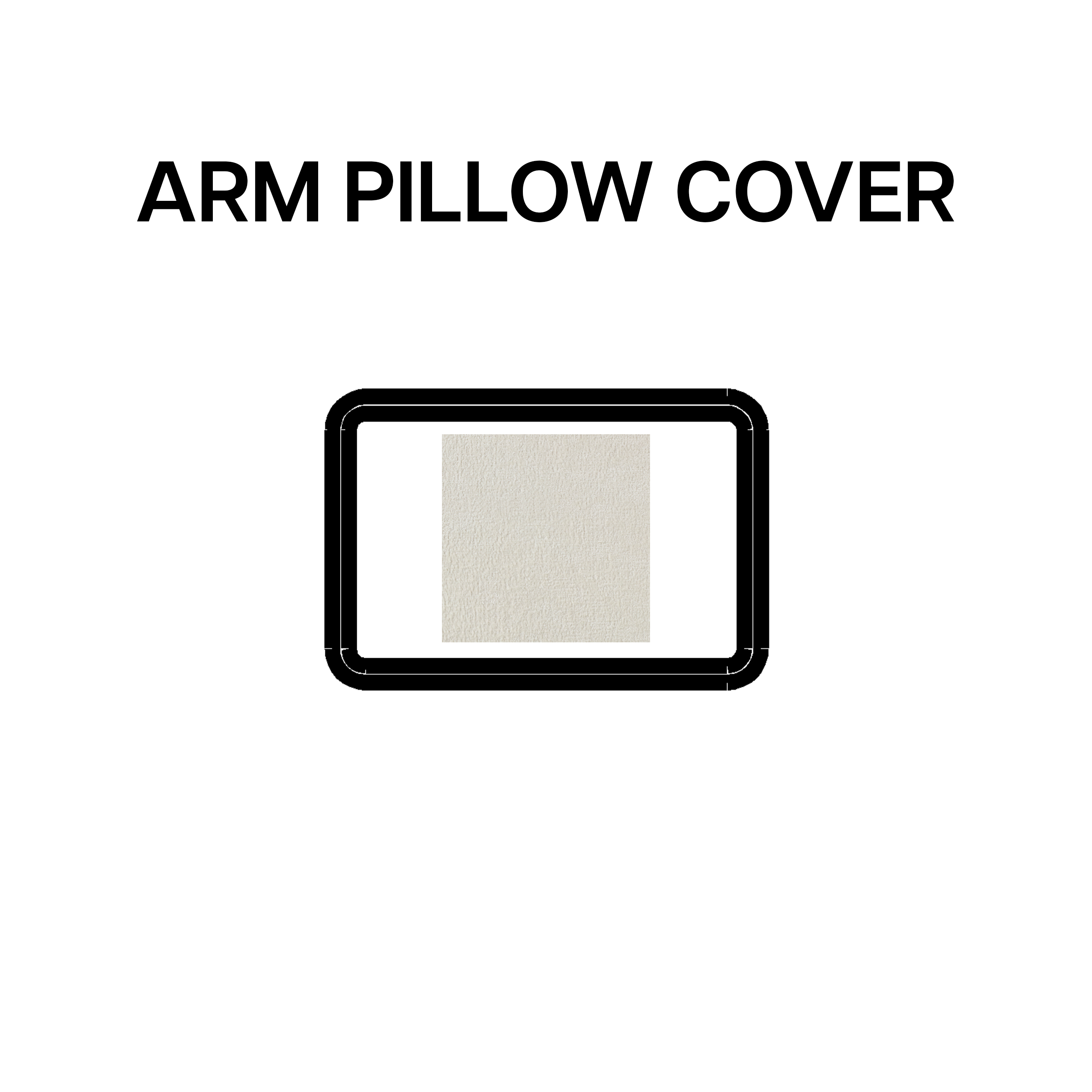 Macaron Arm Pillow Cover - Soft & Comfortable BP 639 101 for Sofa, Bed, and Office Use