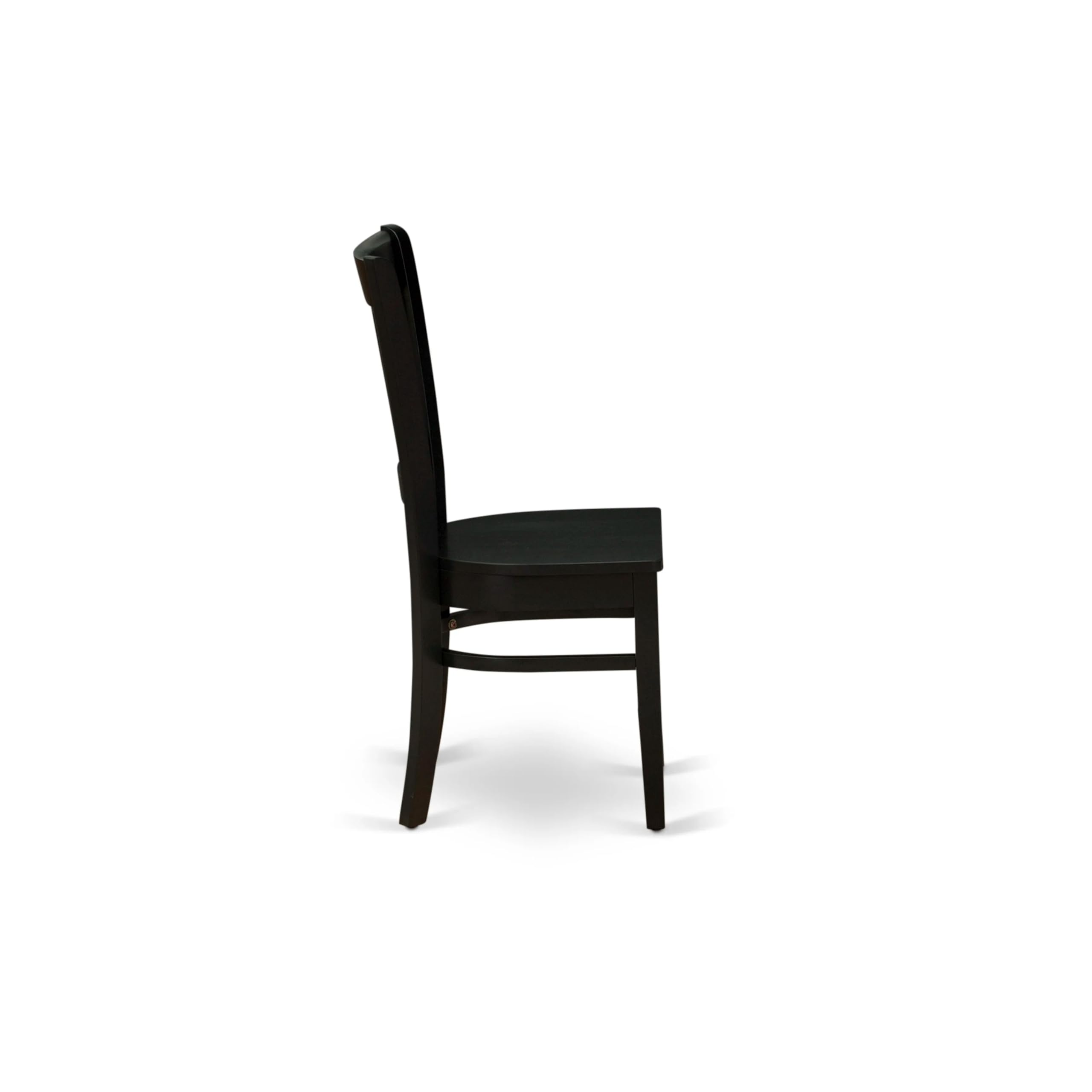 East West Furniture 3-Piece Round Dining Table Set with Pedestal Base & 2 Chairs - 36x36 Inch Black Kitchen Table for Small Spaces | Perfect for Apartments, Breakfast Nooks & Cozy Dining Areas