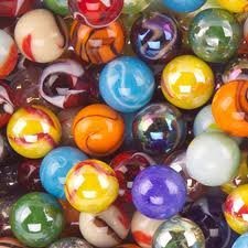 24-Piece Assorted Bulk 1-Inch Shooter Marbles for Kids Games, DIY Crafts, and Home Decor | Glass Marble Set for Marble Runs, Jars, and Vase Fillers