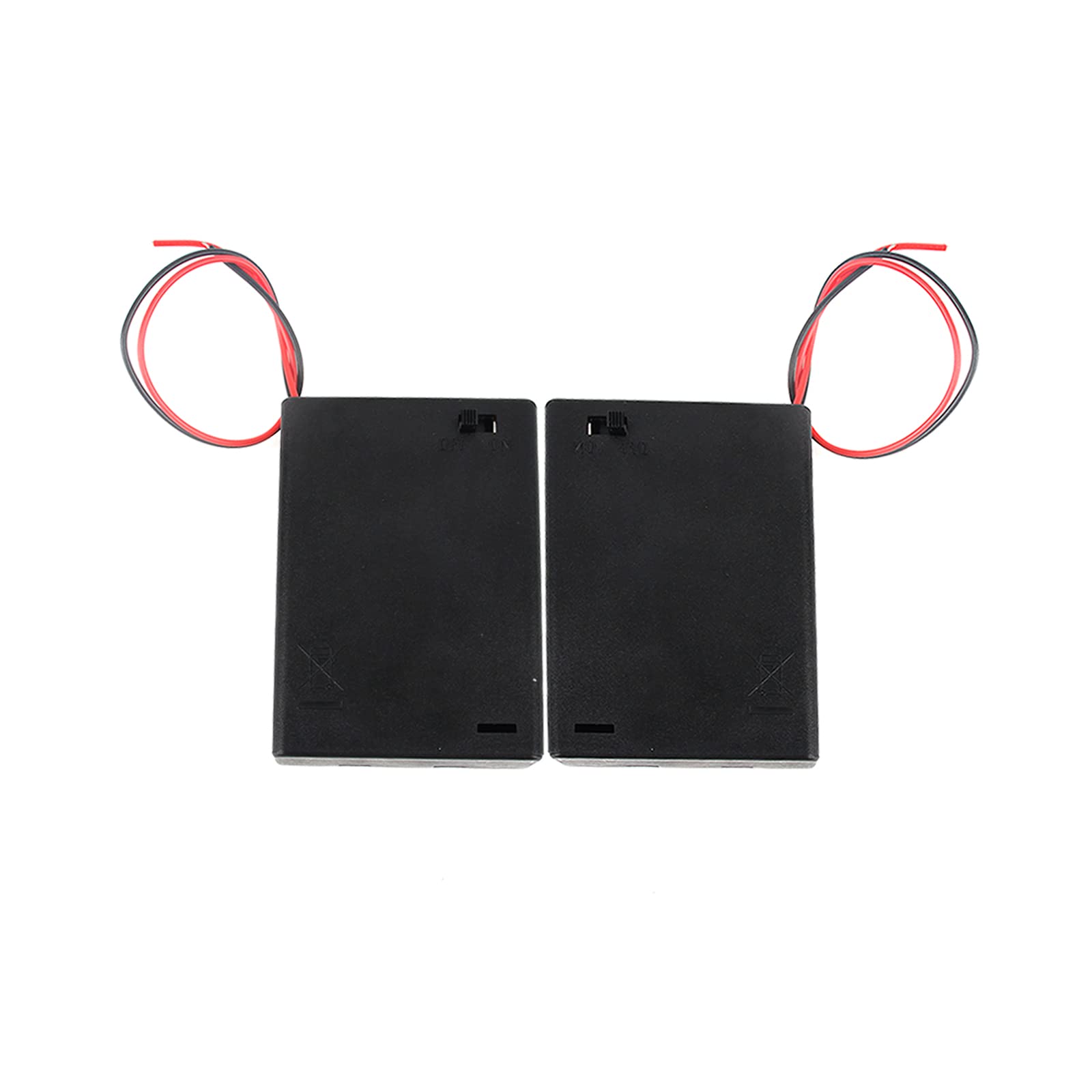 AAALaser Module Battery Holder with Wire - 2 Pack, Portable Battery Holder Box for DIY Electronics (Batteries Not Included) | Perfect for Laser Projects, Robotics & STEM Kits