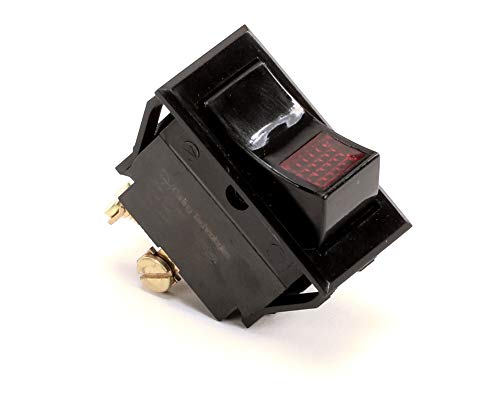Aladdin 97539 Lighted Rocker Switch - 12V/24V On/Off Toggle with LED Indicator for Marine, RV, Automotive & Home Use