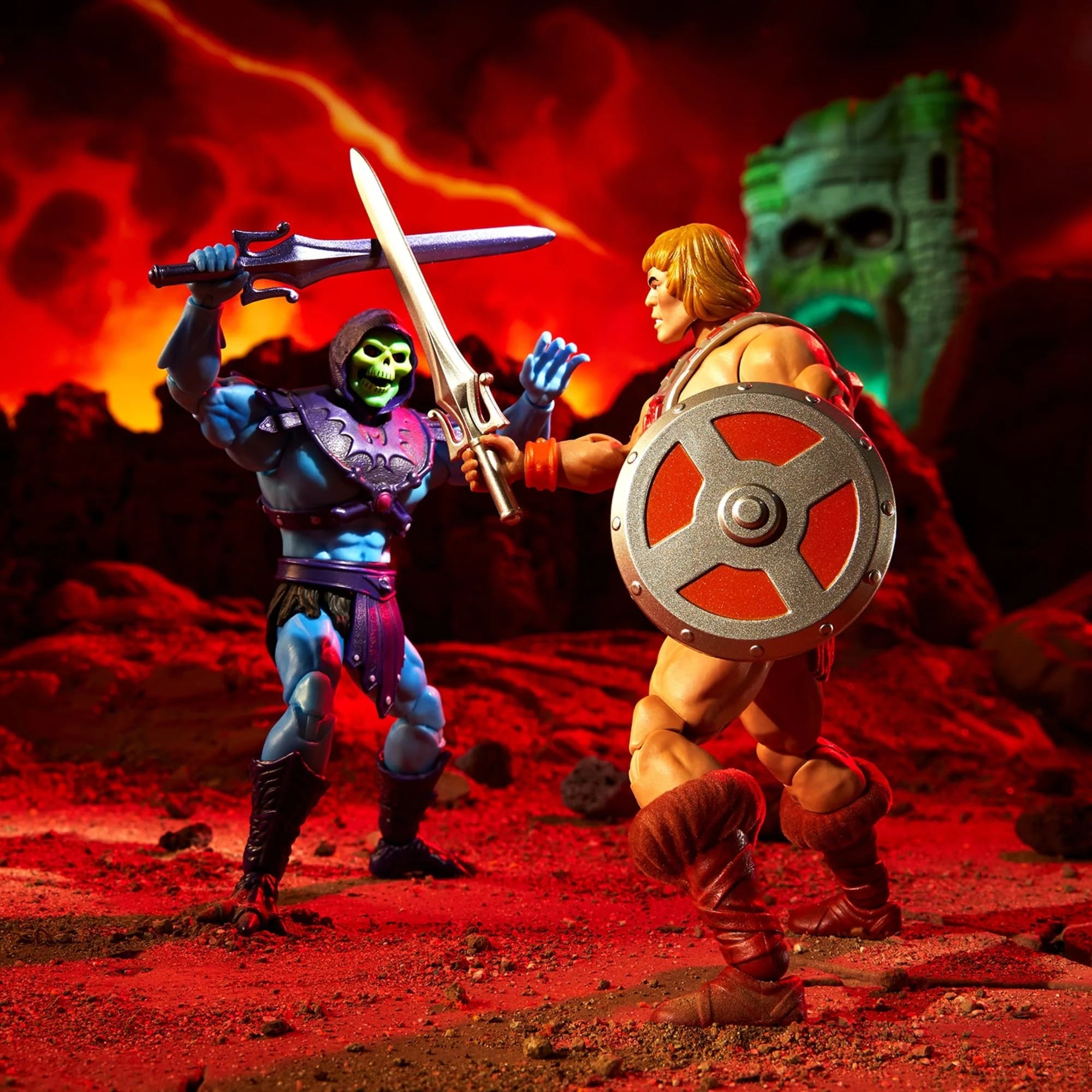 Masters of the Universe Masterverse He-Man vs Skeletor 40th Anniversary Action Figure Set by Mattel - Collector's Edition for Display & Play | Perfect Gift for Fans & Nostalgic Collectors