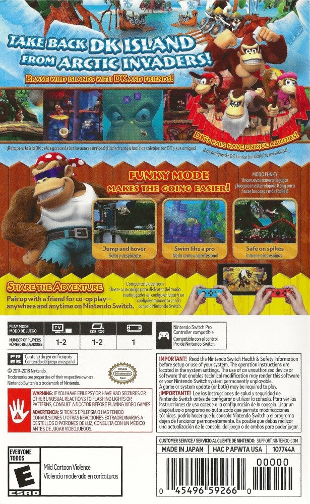 Donkey Kong Country Tropical Freeze - Nintendo Switch Game | Adventure Platformer for Kids & Adults | Perfect for Family Game Nights & Solo Play