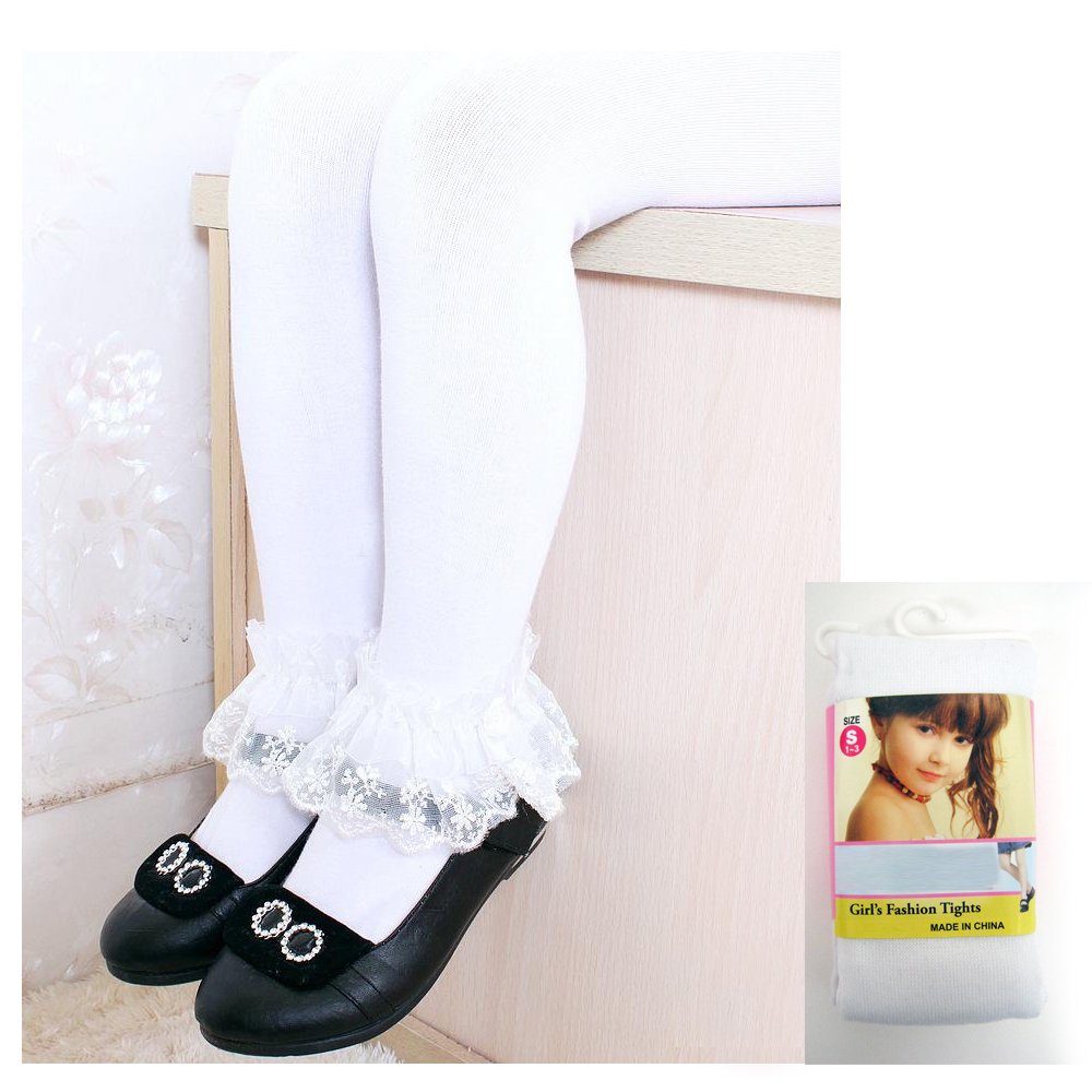 ATB Girls Dance Tights - Footed Stockings & Pantyhose for Kids Ballet - Small & Medium Sizes - Perfect for Ballet, Dance Classes & Performance Costumes