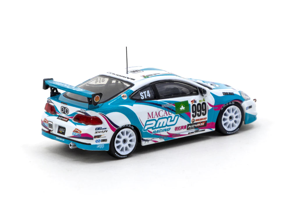 Tarmac Works 1:64 Scale Honda Integra Type R DC5 Super Taikyu Series 2006 ST4 Champion Diecast Model Car - Naoya Yamano & Henry Ho Edition - Collectible Racing Car for Display & Enthusiasts