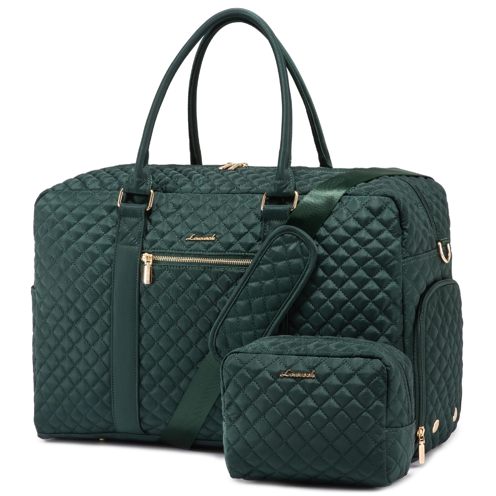 LOVEVOOK Travel Duffle Bag - Waterproof Weekender Bag with Shoe & Laptop Compartments, Yoga Gym Duffel with Toiletry Pouch, Perfect for Overnight Trips, Hospital Visits, Workouts & Weekend Getaways