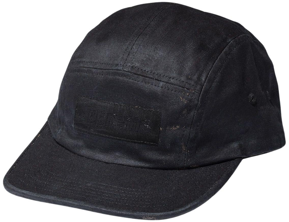 Supreme MM6 Maison Margiela Painted Camp Cap Black - Stylish Unisex Hat for Streetwear & Urban Fashion