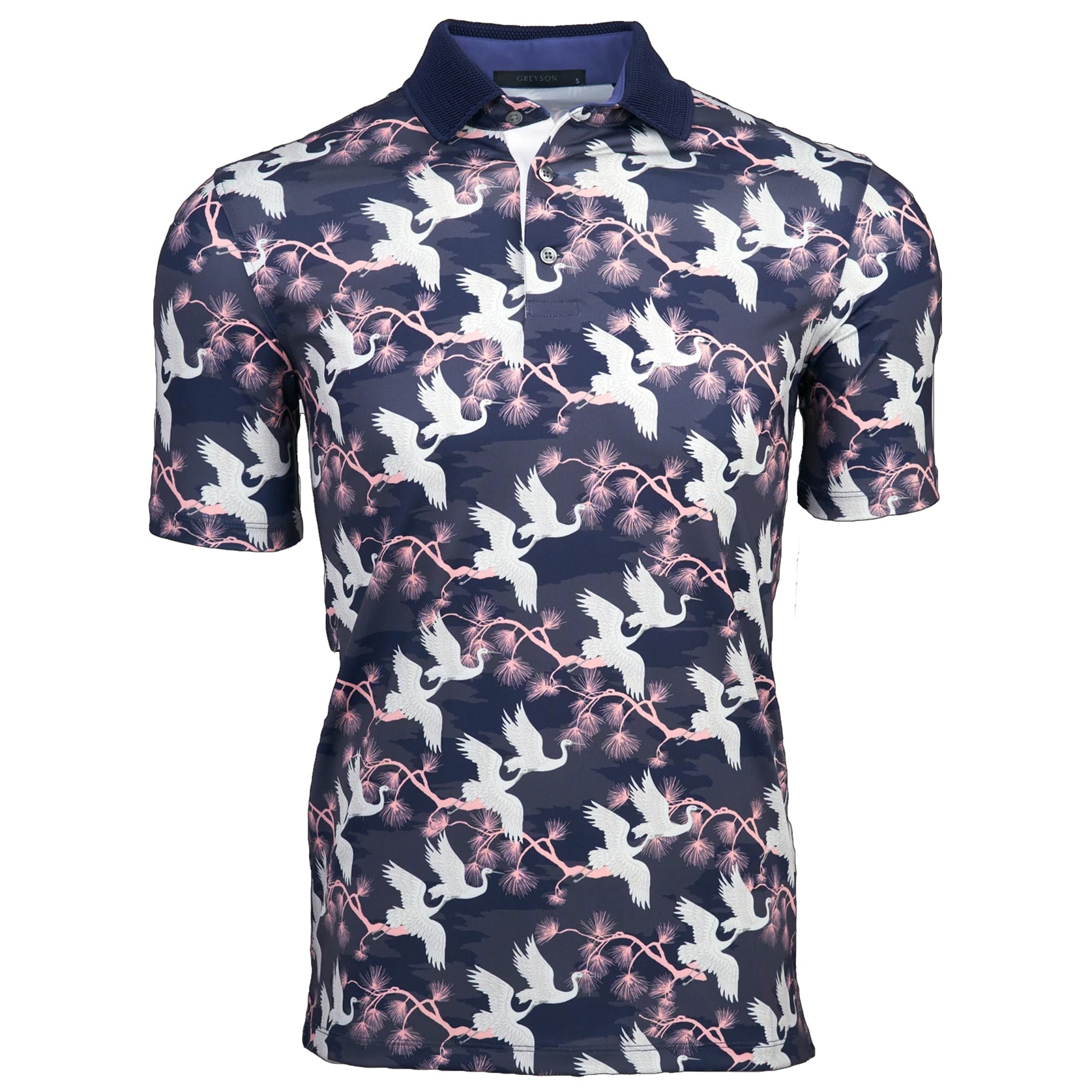 Greyson Audubon Men's Performance Golf Polo Shirt - Moisture-Wicking & UV Protection - Perfect for Golf, Tennis & Outdoor Activities