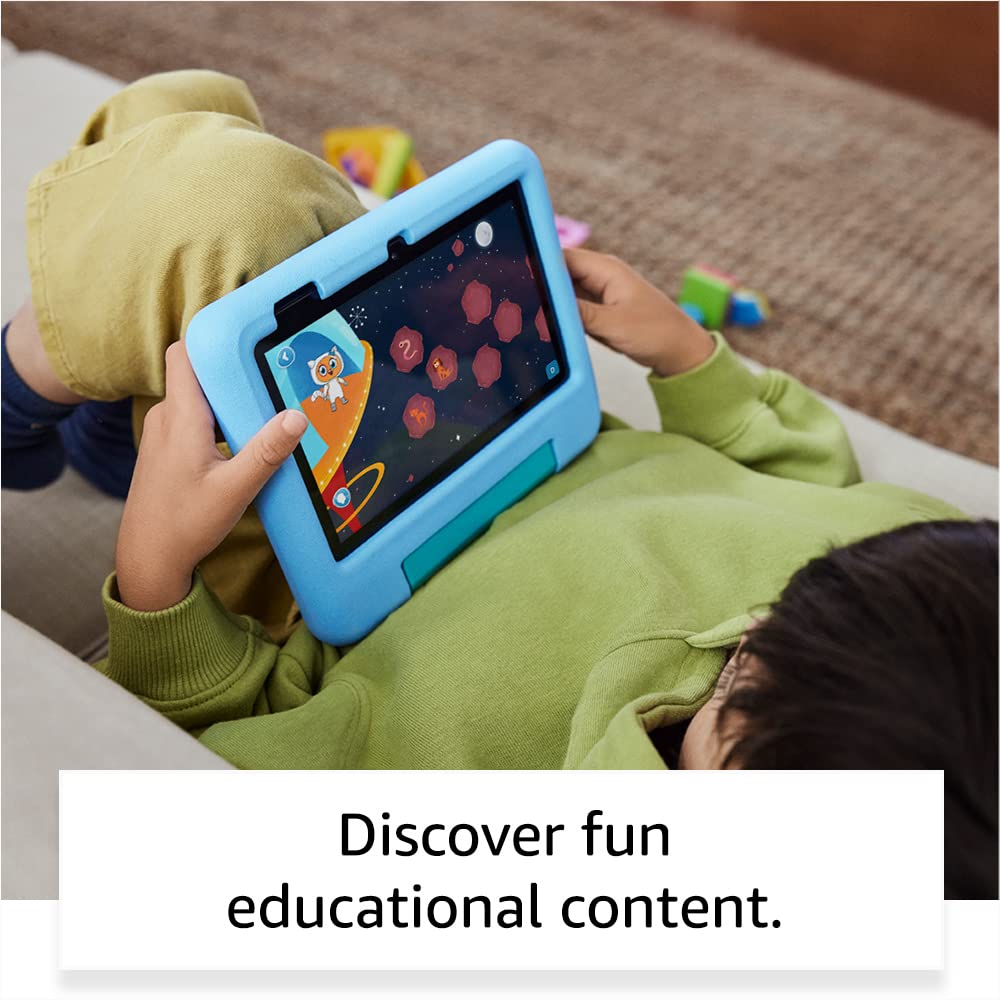 Fire 7 Kids Tablet 32GB - Red | BuddyPhones PlayTime Bluetooth Headphones for Kids - Poppy Red | NuPro 2-Pack Screen Protectors - Perfect for Learning, Travel & Entertainment