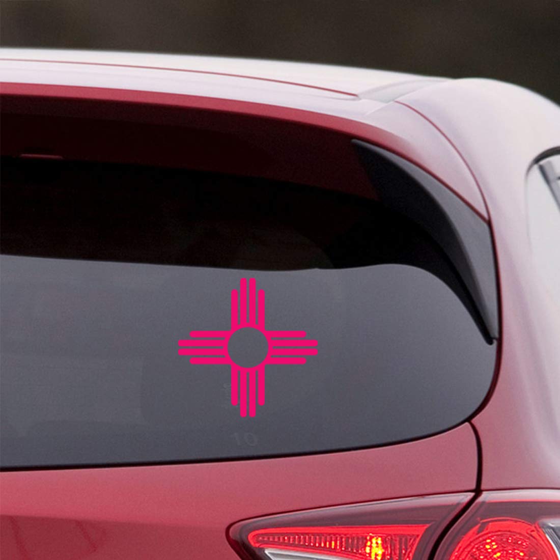 Premium New Mexico Flag (Pink) - Set of 2 Waterproof Vinyl Decals for Laptop, Phone, Helmet, Car Window, Bumper, Mug, Cup, Door & Wall Decoration - Perfect for Home, Office & Outdoor Use