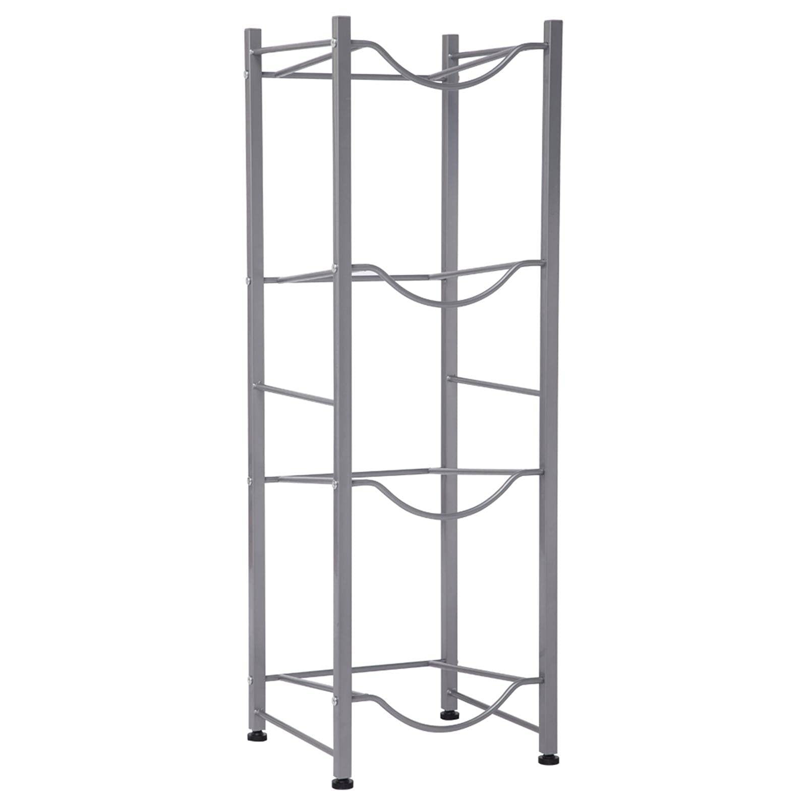 4-Tier Stainless Steel Water Cooler Jug Rack - Heavy Duty Storage Organizer for Bottles & Dispensers | Perfect for Offices, Gyms & Home Use