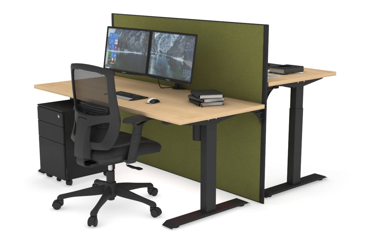 Just Right Height Adjustable 2 Person Workbench [1600L x 700W] - Perfect for Garage, Workshop & Office Workspaces